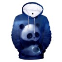 Férfi pulóver panda nyomtatással 2