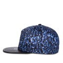 Férfi snapback érdekes kivitelben - kék 4