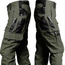 Férfi vízálló taktikai nadrág, többzsebes, tartós nadrág, cargo stílusú, kültéri nadrág, tömör anyagból, funkcionális férfi ruházat 5