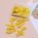 Fermagli decorativi per pelo di piccoli cani 50 pz Chiusura a scatto Realizzazione in metallo Dimensione 3 cm Forma a goccia Per la cura 10