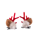 Fermagli di Natale con pompon in peluche 1