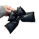 Fermaglio da donna Grande fiocco Pelle sintetica Elegante fermaglio per capelli per una tenuta sicura Stile accessorio per acconciature quotidiane e festive 5