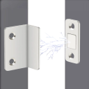 Fermaglio magnetico per porte tipo L Ultra sottile 41 x 25 x 17 mm Magnete potente Chiusura di armadi Fermaglio per ante di mobili 5