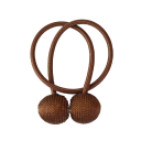 Fermaglio magnetico per tende con corda intrecciata 49 cm in poliestere e magnete supporto decorativo per tende e tendaggi 5
