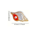 Fermaglio mini a forma di conchiglia 4,5 x 2,5 cm Fermaglio decorativo per capelli con effetto madreperla Motivo marino Elegante piccolo accessorio 2