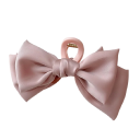 Fermaglio per capelli da donna Fiocco 11 cm Fermaglio monocolore con nastro in tessuto 13,5 cm Elegante accessorio moda per una tenuta sicura dei capelli 9