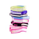 Fermaglio per capelli Libri Taglia universale Fermaglio in plastica a forma di pila di libri Clip da donna resistente per chignon e raccolto 3