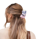Fermaglio per capelli Libri Taglia universale Fermaglio in plastica a forma di pila di libri Clip da donna resistente per chignon e raccolto 7