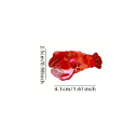Fermaglio per capelli mini a forma di aragosta rossa 4,1 x 2,5 cm Fermaglio decorativo per capelli Motivo marino Accessorio estivo carino 2