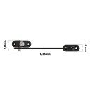 Fermaporta e finestra regolabile con serratura scorrevole 6,35 x 1,8 x 2,9 cm acciaio dispositivo di sicurezza per interni ed esterni 7