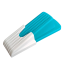 Fermaporta in silicone di sicurezza 12,4 x 12,4 x 3,5 cm Cuneo antiscivolo Blocco porta Fermaporta per il pavimento Sicurezza domestica 2