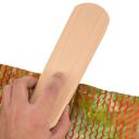 Fermapunti in legno di faggio 24 x 6 x 3,7 cm Strumento da cucito e da stiro doppio lato Base di pressione per patchwork e tessuti 6