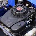 Fernbedienbare Rasenmäher mit Benzinmotor Geschwindigkeit 4 km/h 960 x 930 x 560 mm blau für Hänge und hohes Gras 4