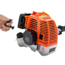 Ferramenta de jardim multifuncional 6 em 1 motor a gasolina 52cc 8500 rpm preto-laranja para cortar relva, podar ramos e manutenção do jardim 3