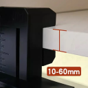 Ferramenta para montagem de portas de armários em plástico ABS Paragem para tábuas 10–60 mm 3