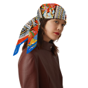 Festival of Folk Traditions Square Scarf Women's Fashion Trend Multifunctional Scarf for Head, Neck and Body Stylish Accessory 3