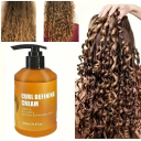Feuchtigkeitscreme für lockiges und welliges Haar 280 ml Arganöl Anti-Frizz Glanz und Volumen Tiefenpflege Pflege für trockenes Haar 2