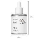 Feuchtigkeitsspendendes Gesichtsserum mit 92 % Schneckenschleimextrakt 100 ml Hauterneuerung Regeneration Feuchtigkeit Anti-Falten-Serum 10,7 x 4,9 cm 2