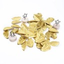 Feuilles décoratives dorées 100 pcs 3