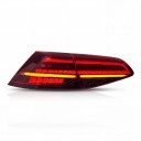 Feux arrière avec clignotant dynamique, kit de 4 pièces, LED plug and play, fumé rouge, pour VW Golf 7 et Golf 7.5 hatchback 2013–2020 6