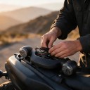 Feux arrière LED de frein et clignotants pour moto avec éclairage de plaque d'immatriculation, diamètre 64 mm, pour Harley Davidson Street 4