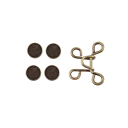 Fibbia in metallo regolabile per cintura con spilli da 27 mm Chiusura dei pantaloni Senza cuciture Regolazione rapida della misura Fissaggio affidabile Design resistente 7