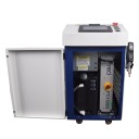 Fiberlaser svetsmaskin 4i1 2000 W för skärning, rengöring och lödning 0-120 mm/s stål, rostfritt stål och aluminium 0-4 mm 41,5 x 99 x 71 cm vit-blå 4