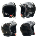 Fibreglass Lightweight Retro Motorcycle Helmet Vintage Style Open Face Helmet for Scooter Chopper Café Racer Safe Moto Gear 7