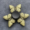 Fidget spinner metálico antistress com motivo decorativo Brinquedo giratório para os dedos para aliviar a tensão Aparência dourada antiga Tamanho 14