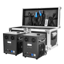 Fieryzeal macchina per scintille fredde e fuochi d'artificio 700 W 2 pezzi con valigia in alluminio DMX512 e telecomando altezza 2,5-5,5 m nera per matrimoni e feste 1