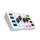 Fifine AmpliGame SC3W 4-kanavainen äänen miksausepäla XLR-sisäänmenolla RGB-taustavalolla 48V fantomivirralla podcasteille, peleille 3