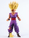Figura d'azione di un personaggio anime in PVC con capelli dorati e vestiti viola strappati Altezza 25 cm Per bambini a partire da 3 anni 1