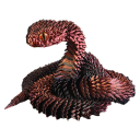 Figura flessibile 3D di un serpente 60 cm Decorazione articolata Giocattolo realistico mobile Accessorio da collezione di design 6