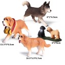 Figuras de cães 4 unid 2