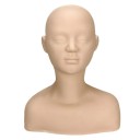 Figurína na trénink aplikování kosmetiky 39 x 30 cm silikonová hlava a busta z PVC na nácvik líčení masáže i péče o pleť obličeje 1