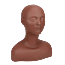 Figurína na trénink aplikování kosmetiky 39 x 30 cm silikonová hlava a busta z PVC na nácvik líčení masáže i péče o pleť obličeje 2