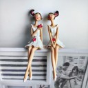 Figurine décorative ballerine 2 pcs 2