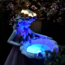 Figurine solaire de jardin fille 5