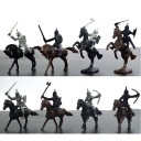 Figurines de chevaliers - taille 8 cm - paquet de 28 pièces 1