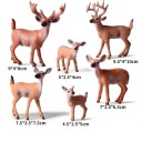 Figurines de chevreuil 6 pcs 2