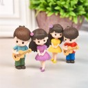 Figurines décoratives garçon et fille 2