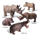 Figurines hippopotames et rhinocéros 5 pcs 2
