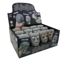 Figurinha antistress de cabeça com olhos móveis brinquedo squishy macio e deformável para aliviar o stress ferramenta divertida de relaxamento 6