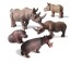 Figury hipopotamów i nosorożców 5 szt 1