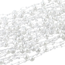Fil de perles 10 m Fil décoratif en perles Guirlande de mariage Corde décorative pour cadeaux Décorations de Noël Création créative 4