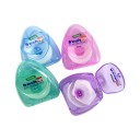 Fil dentaire 50 m dans un étui en plastique avec coupe-fil nettoyage interdentaires fil blanc étui bleu pour une hygiène buccale quotidienne 11