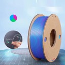 Filament na 3D tlač 1,75 mm Trojfarebný hodvábny PLA Svetlo modrá ružová zelená Lesklý povrch Hladký tlač 250 g 4