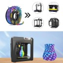 Filament PLA 1,75 mm Tricolor Seideneffekt 250 g Multicolor-Faden für 3D-Druck Lila Blau Gelb 3