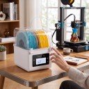 Filamentdroger 24,6 x 17,5 x 24,2 cm met verbeterde ventilator en spoelhouder voor filamenten van 1,75 en 2,85 mm witte droge box voor 3D-printer 6