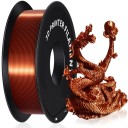 Filamento PLA Silk 1,75 mm 1 kg Recarga para impresora 3D Superficie brillante Para impresión FDM Detalles nítidos Capas suaves Modelos decorativos 8